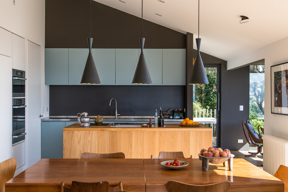 Moderne Küche in Wellington
