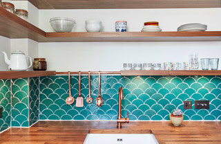 Turquoise Kitchen: Back to the 1950s - Town & Country Living