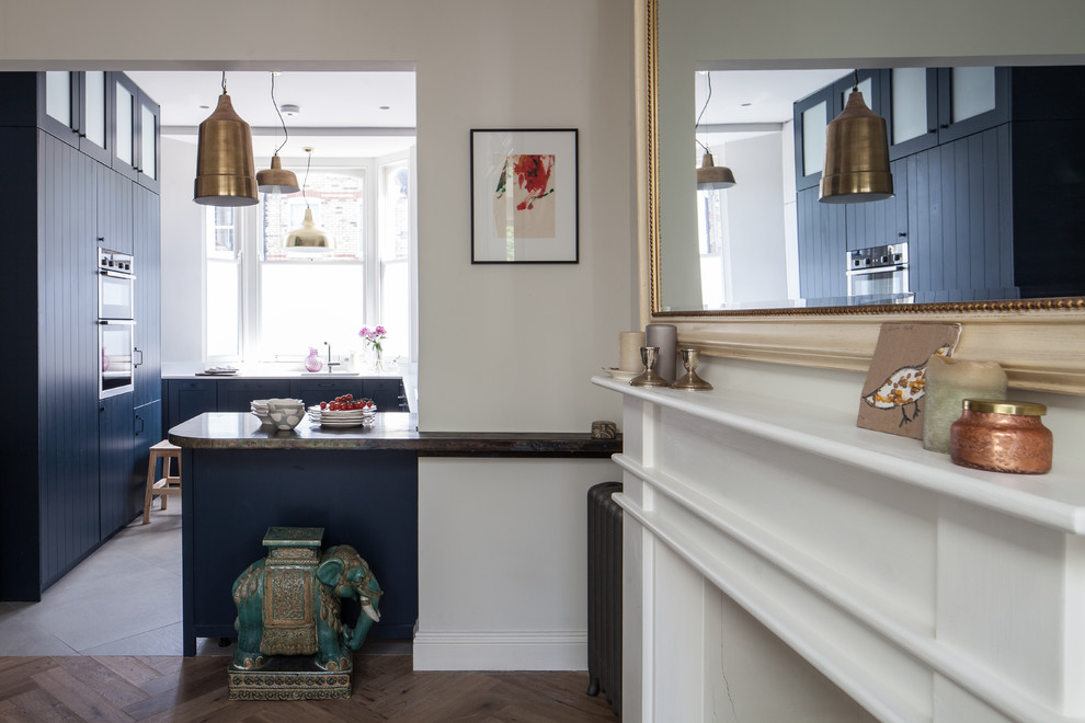 Transitional kitchen photo in London