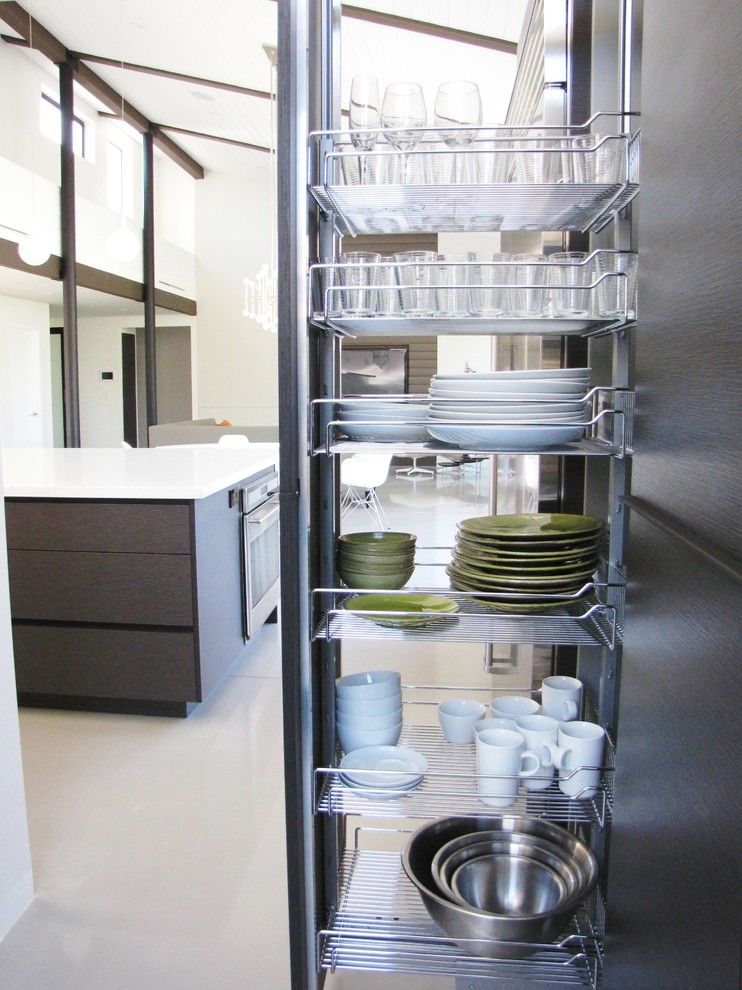 Inspiration for a 1950s kitchen remodel in Orange County
