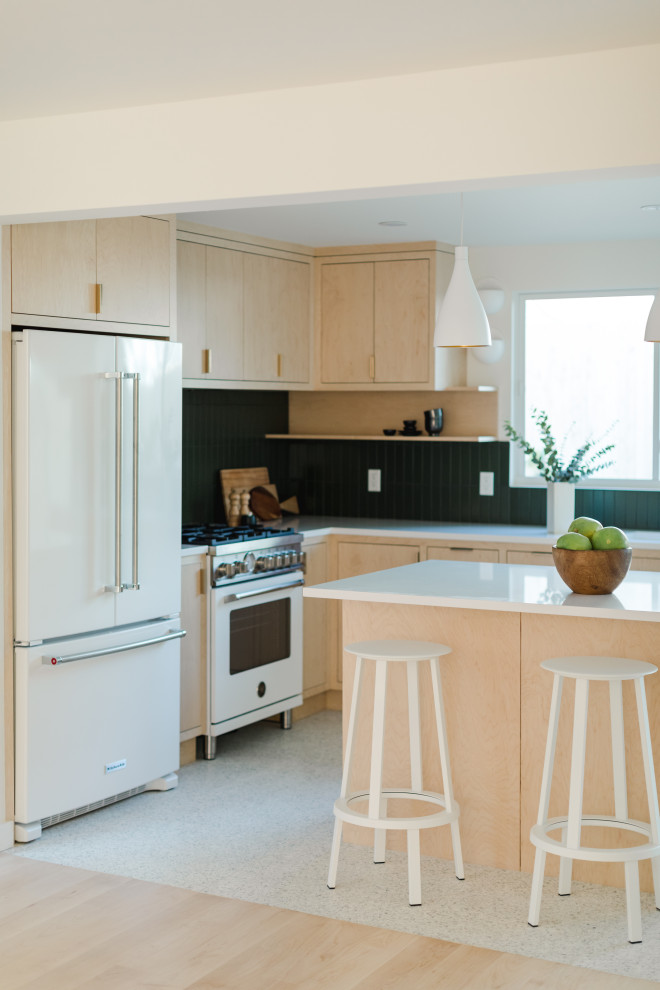 Hunter Green Backsplash Tile - Scandinavian - Kitchen - Los Angeles ...