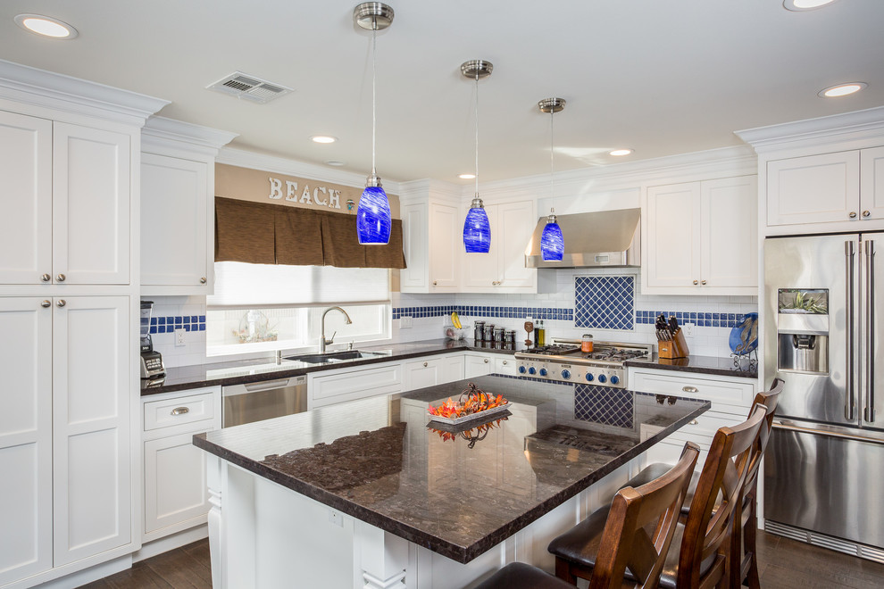 Huntington Beach Whole House Remodel - Beach Style - Kitchen - Orange ...