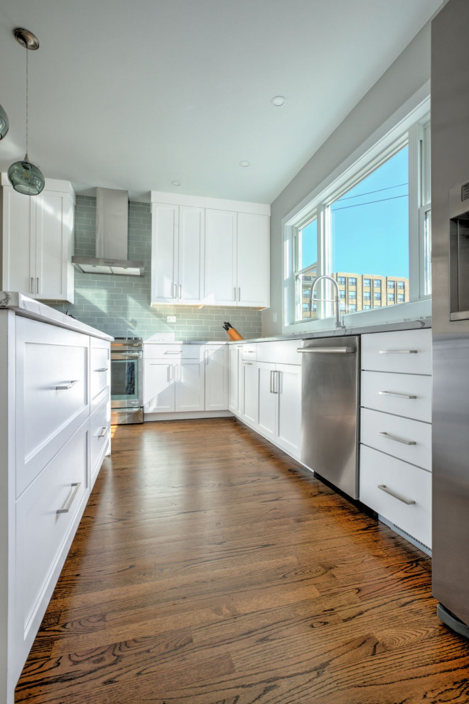 Moderne Küche in Chicago