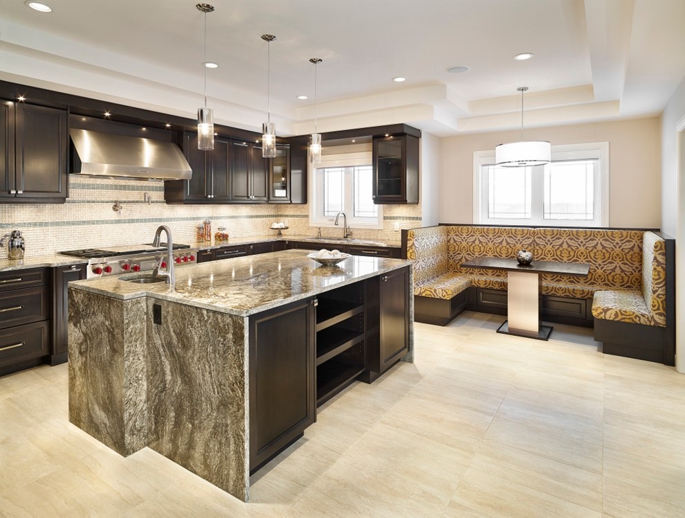 Trendy kitchen photo in Edmonton