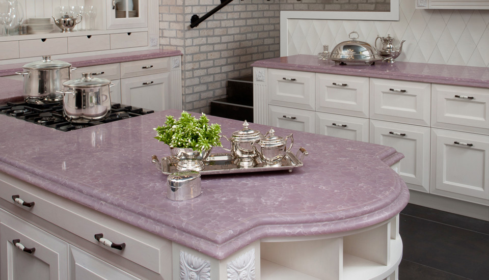 purple countertops