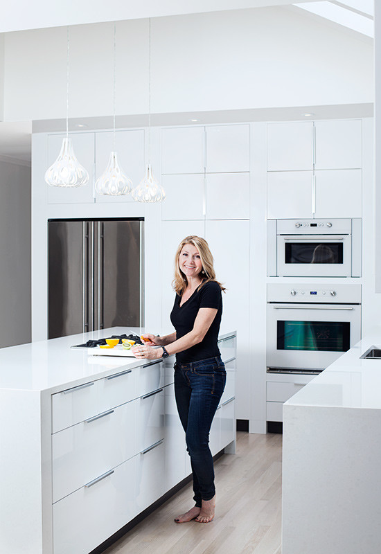 Ikea High Gloss White Kitchen By, Modern High Gloss White Kitchen Cabinets