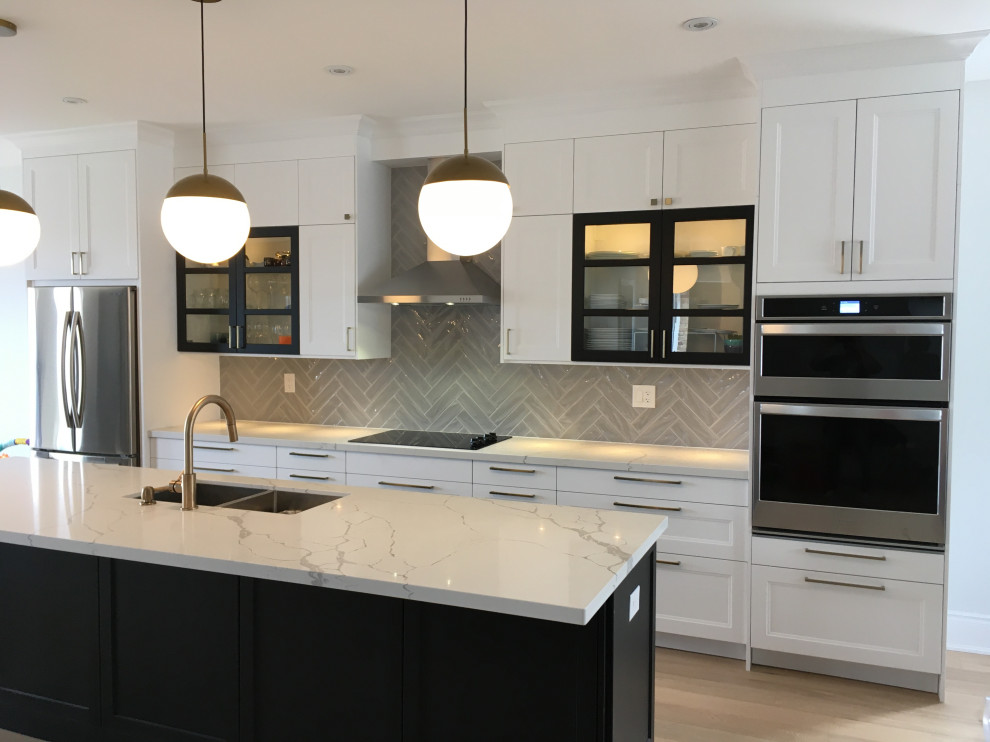 IKEA Kitchen - Axstad White and Lerhyttan Black-Brown - Transitional