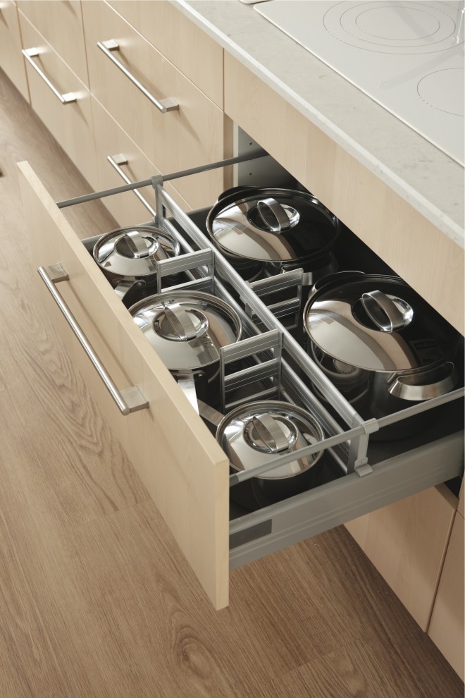 Example of a minimalist kitchen design in Other