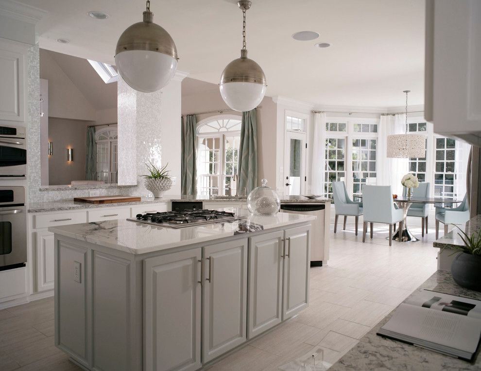 Design ideas for a contemporary kitchen in Raleigh.