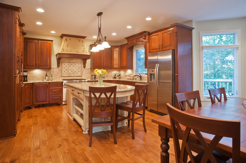 Indianapolis Tuscan Themed Kitchen and First Floor Remodel