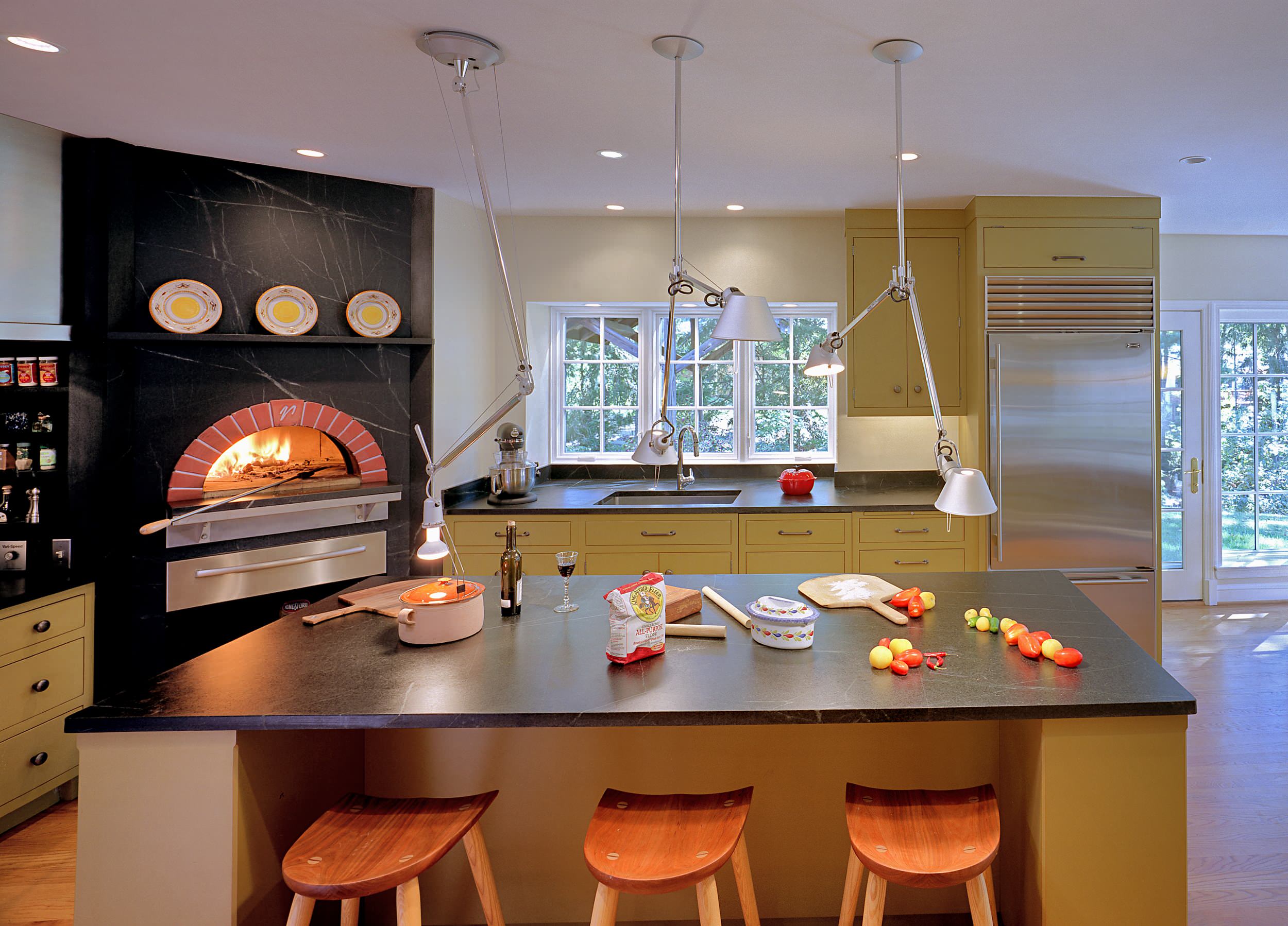 Indoor Wood Fired Pizza Ovens - Transitional - Kitchen - San Francisco - by  Mugnaini | Houzz