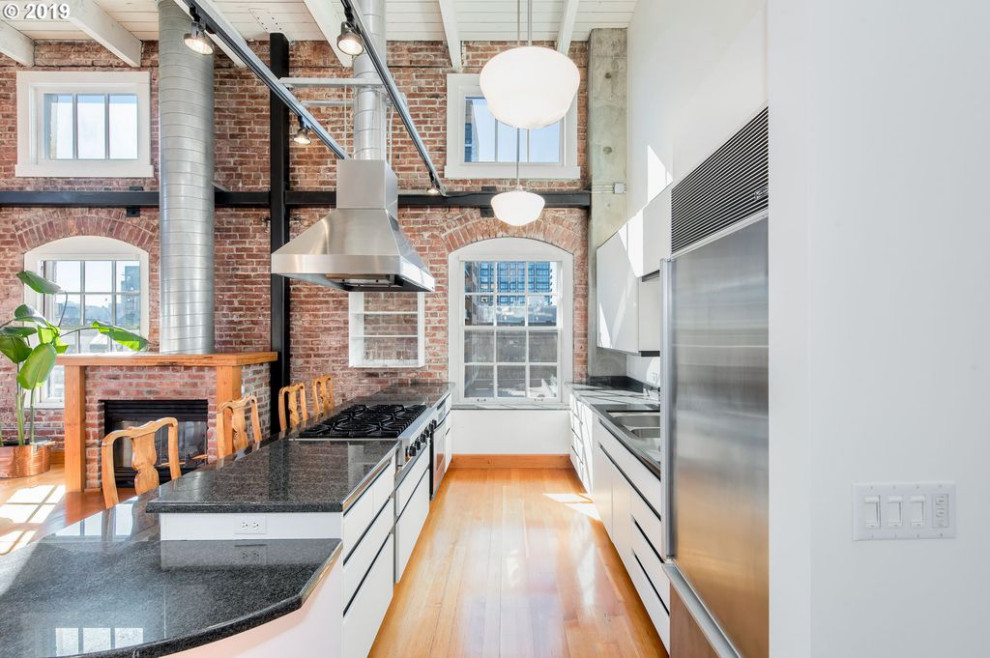 Industrial Loft Kitchen & Master Bath Industrial Kitchen Portland