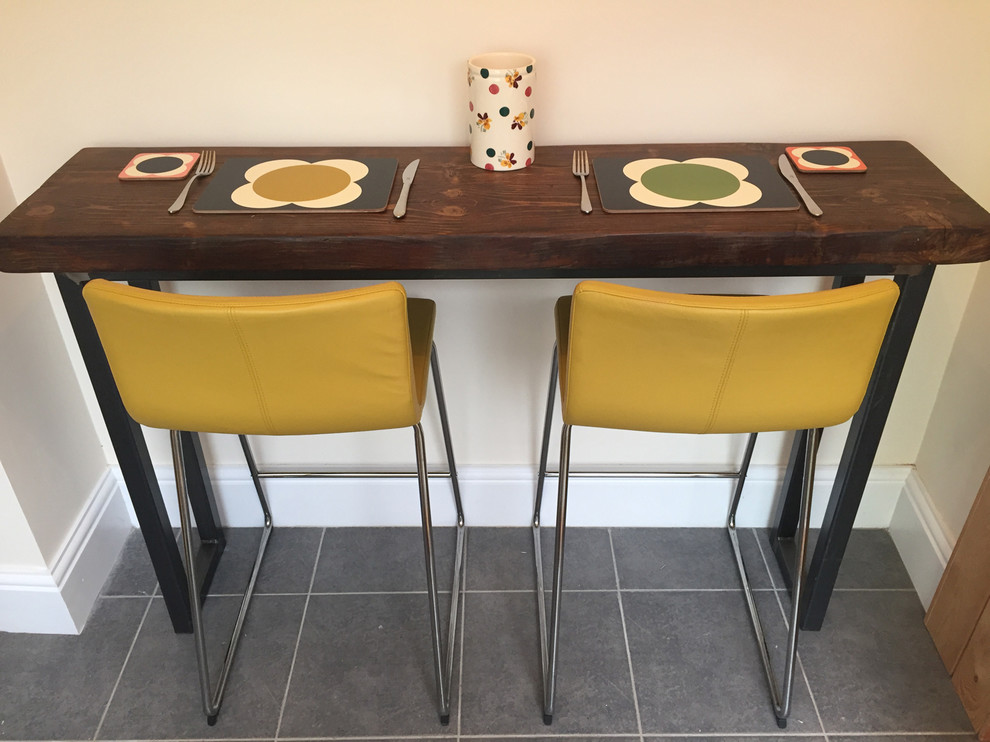 Industrial Mill Reclaimed Wood Breakfast Bar/Console Table Industrial