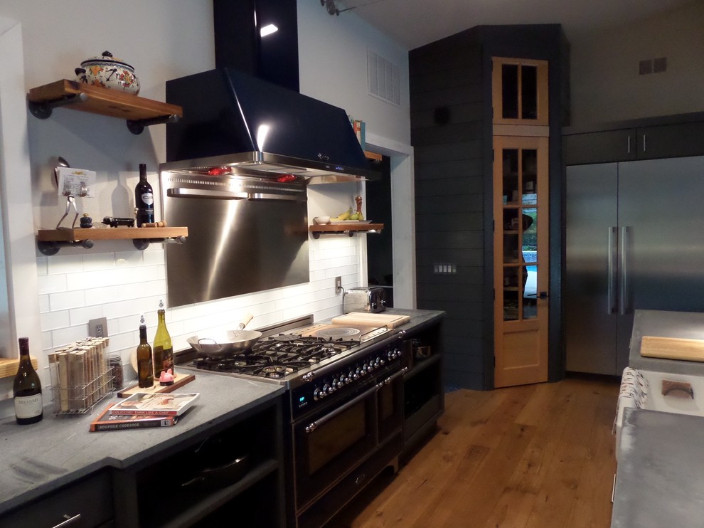 Industrial Modern Kitchen Remodel In Ormond Beach Industrial Kitchen Orlando By Kitchen Design By John S Appliance Bedding