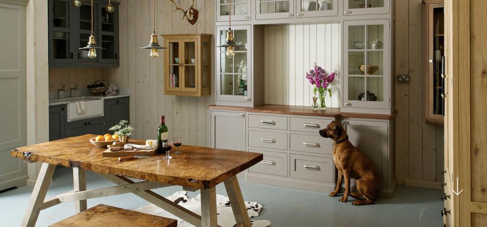 This is an example of a bohemian kitchen in Sussex.