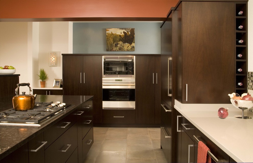 Example of a 1960s kitchen design in Seattle