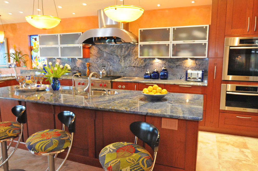 Design ideas for a world-inspired kitchen in Tampa.
