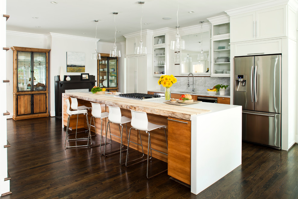 Inspiration for a contemporary kitchen remodel in Atlanta