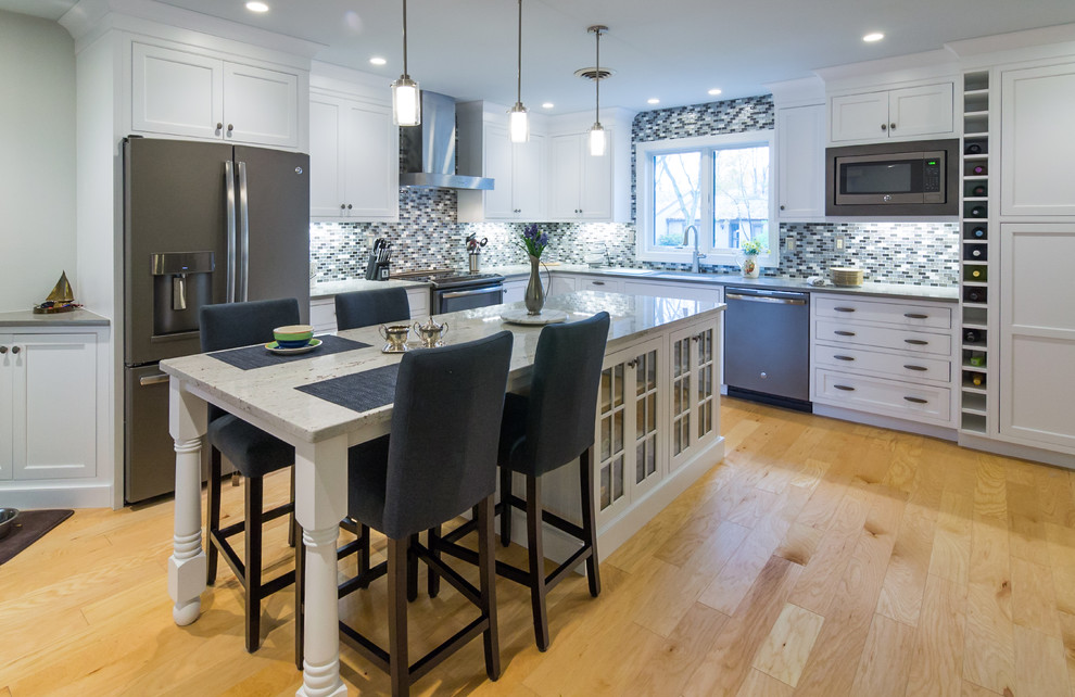 Island Storage and Seating for Four in West Chester PA Transitional