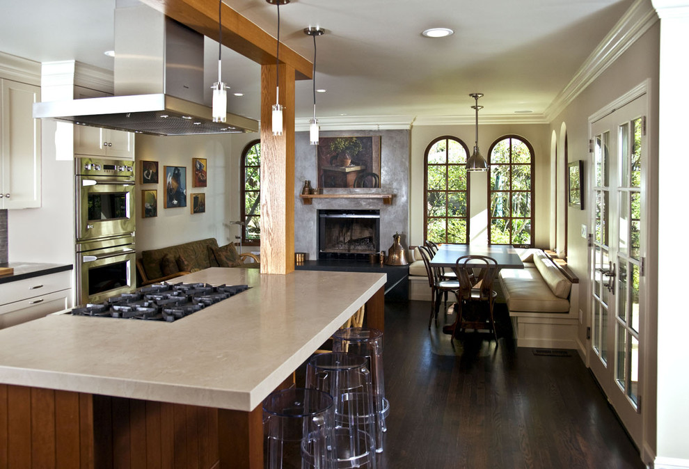 Inspiration for a rustic open plan kitchen in San Francisco.