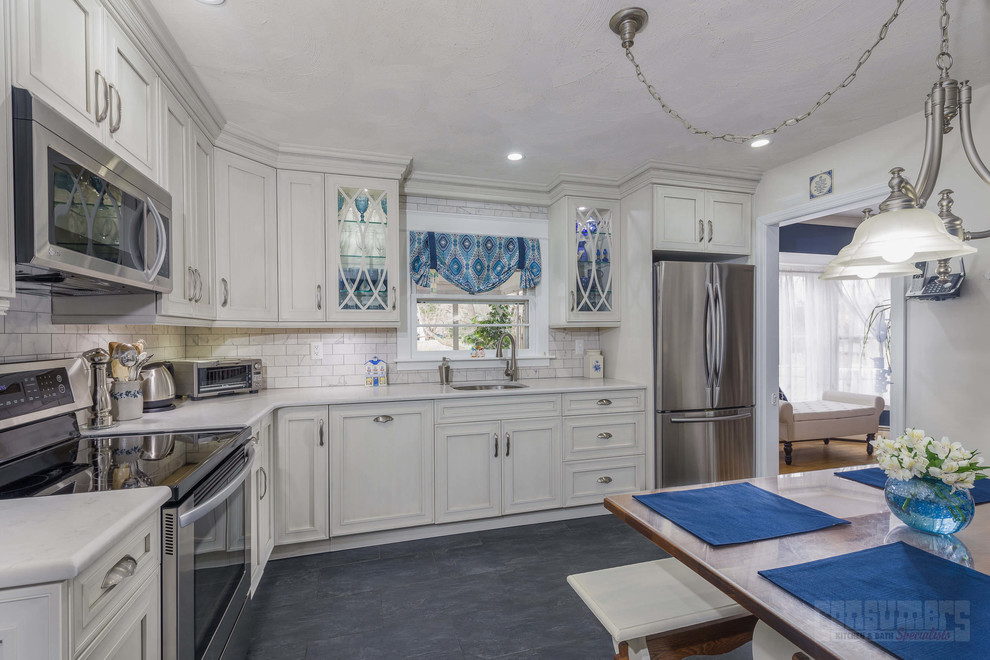 Islip Delight Kitchen New York by Consumers Kitchens & Baths Houzz