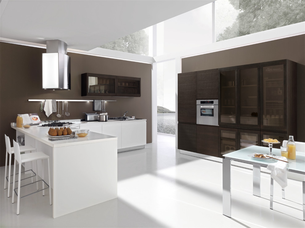 Design ideas for a modern kitchen in Miami.