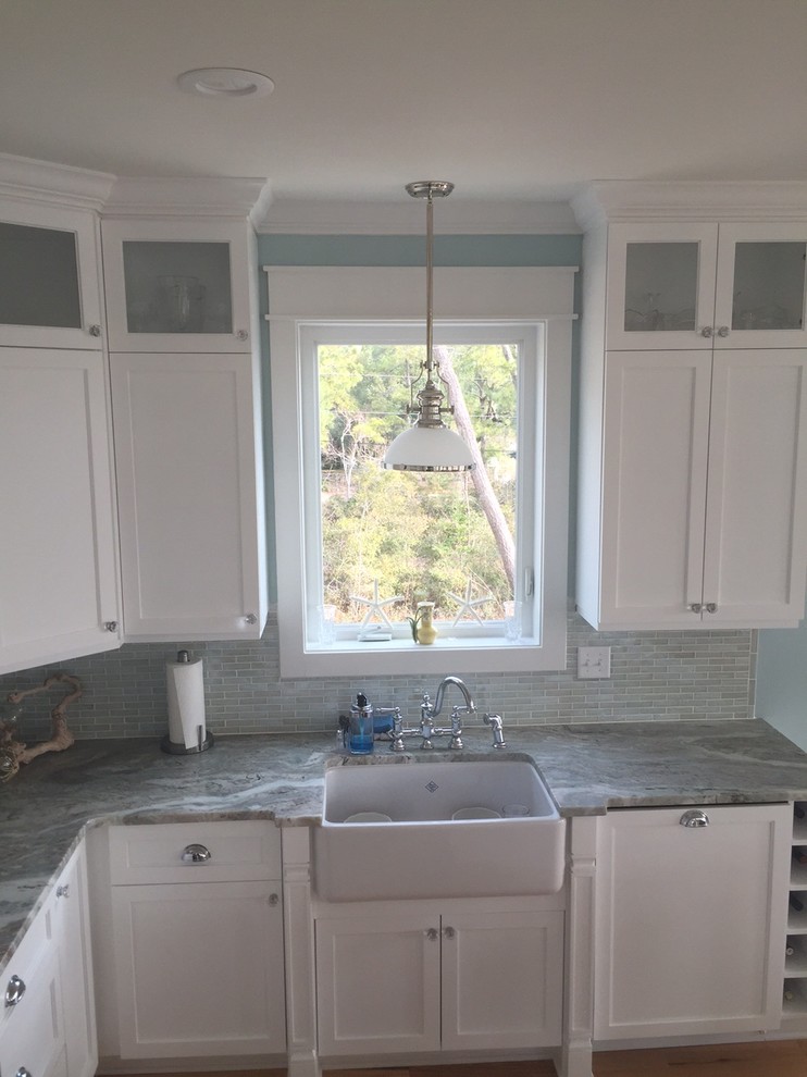 This is an example of a coastal kitchen in Wilmington.