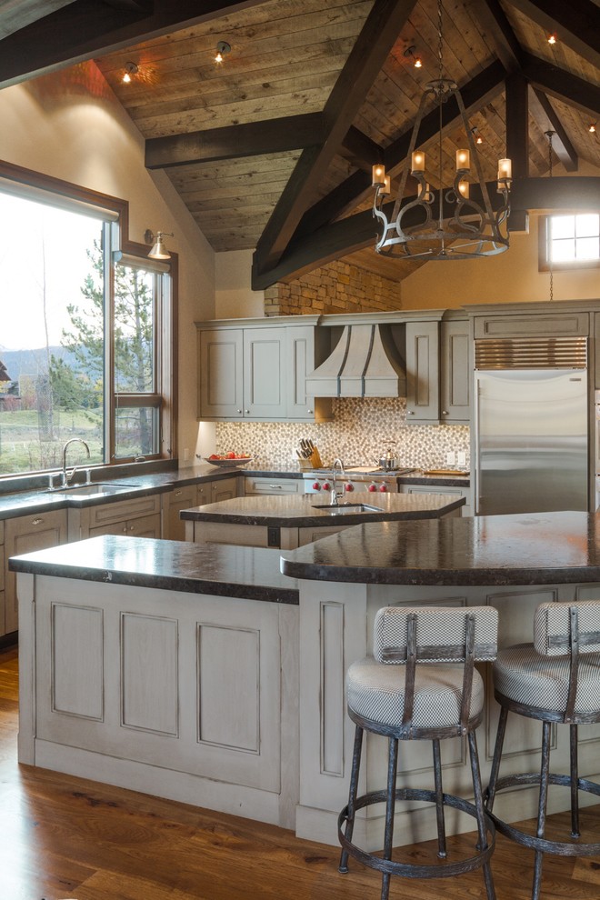 Jackson Hole Mountain Home Contemporary Kitchen Other by Betsie