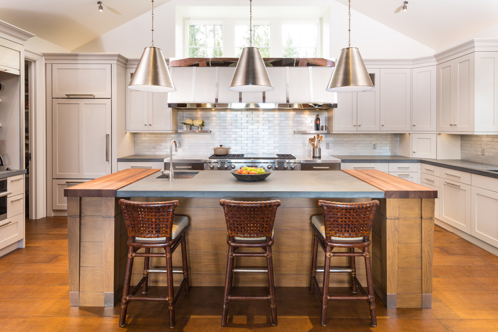 Jackson Hole Ski House Rustic Kitchen New York by Brooks and