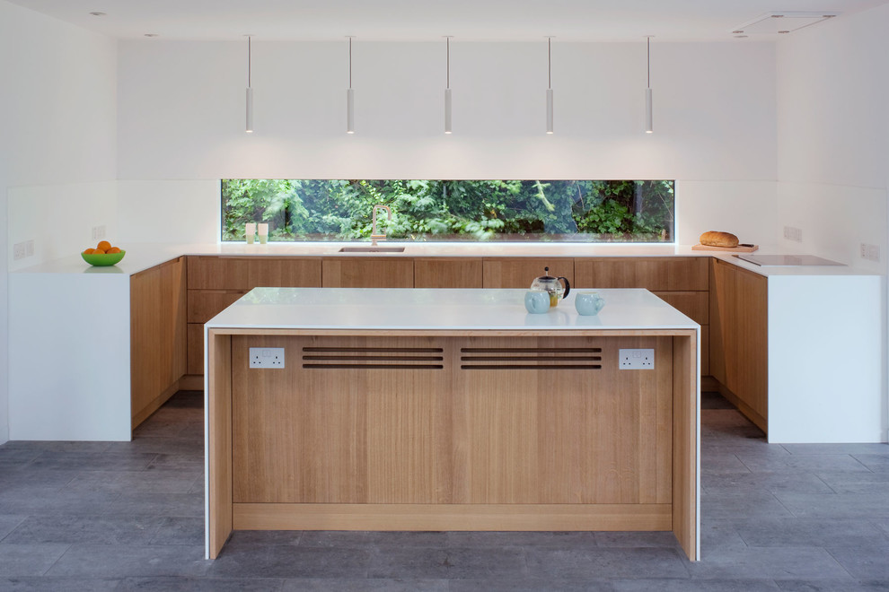 Kitchen - contemporary kitchen idea in London