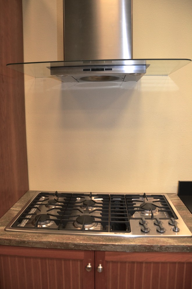 JennAir Gas Range with JennAir Wall Mount Canopy Glass Hood