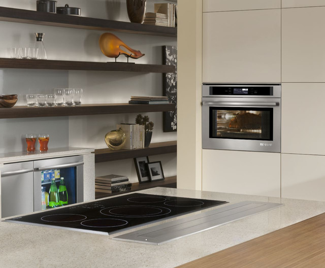 JennAir's Steam and Convection Wall Oven Contemporary Kitchen