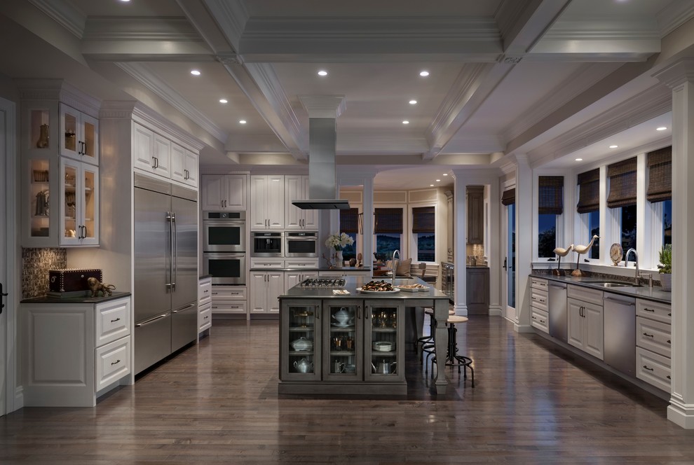 Kitchen - transitional kitchen idea in Other