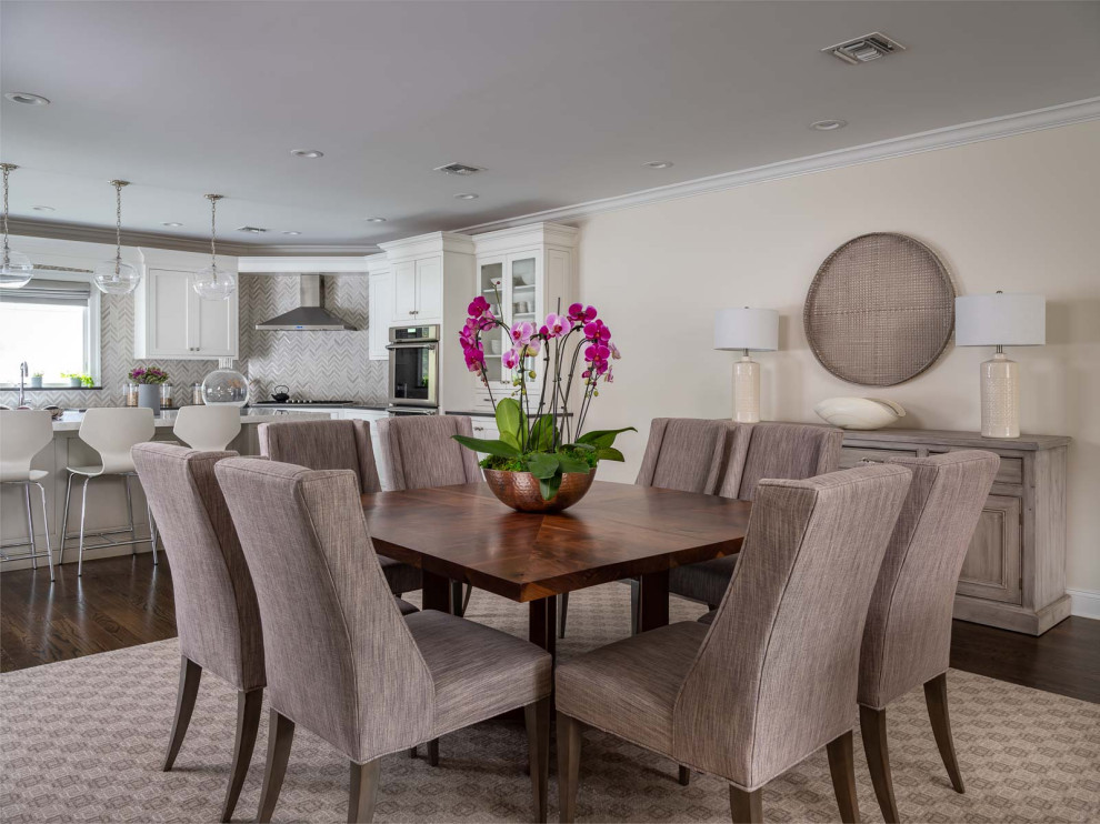 Jericho Transitional Dining Room New York by Artista Kitchen