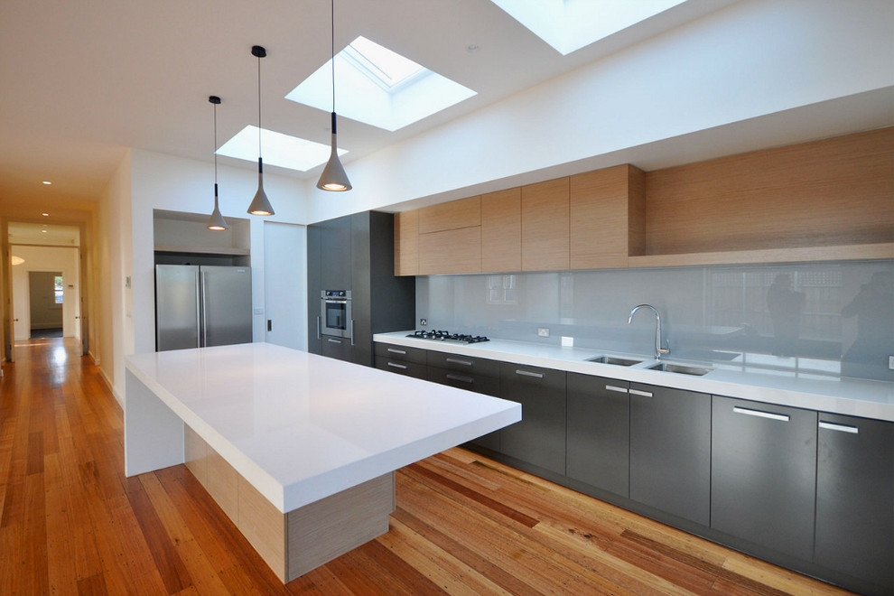 Minimalist kitchen photo in Melbourne