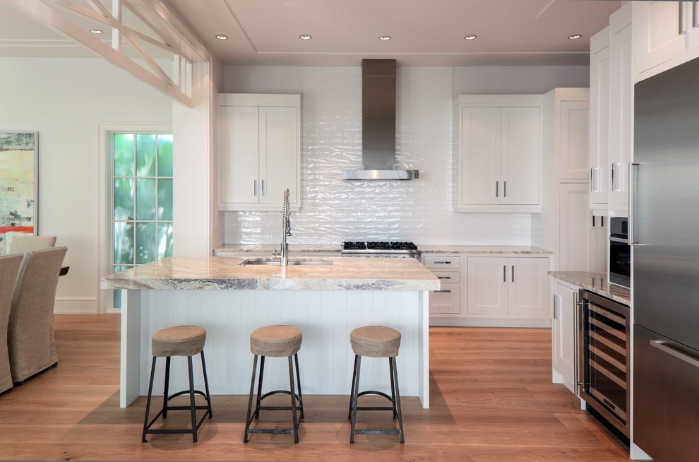 Photo of a world-inspired kitchen in Miami.