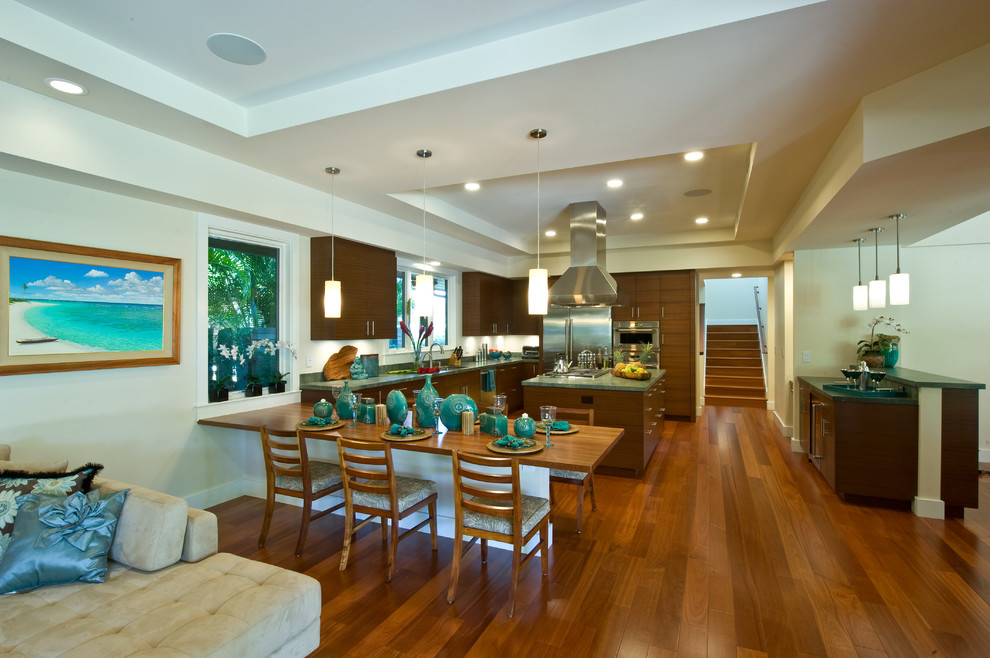 Kama'aina Contemporary Contemporary Kitchen Hawaii by Archipelago Hawaii Luxury Home