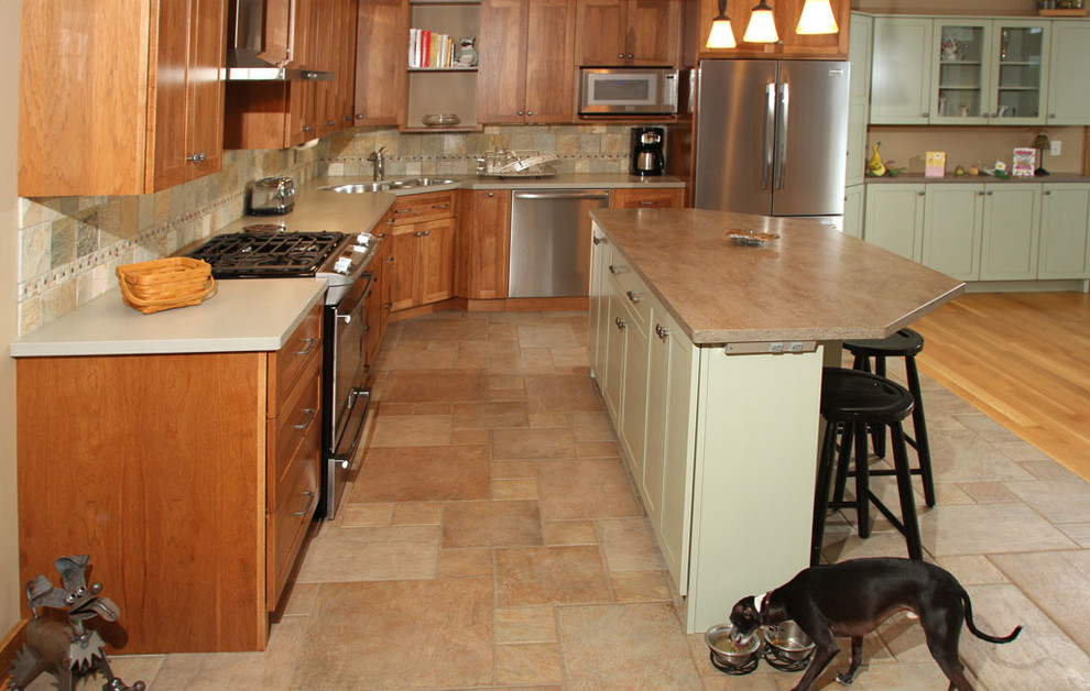 Karen Scott Kitchen Transitional Kitchen New York By Kz Design Llc Houzz