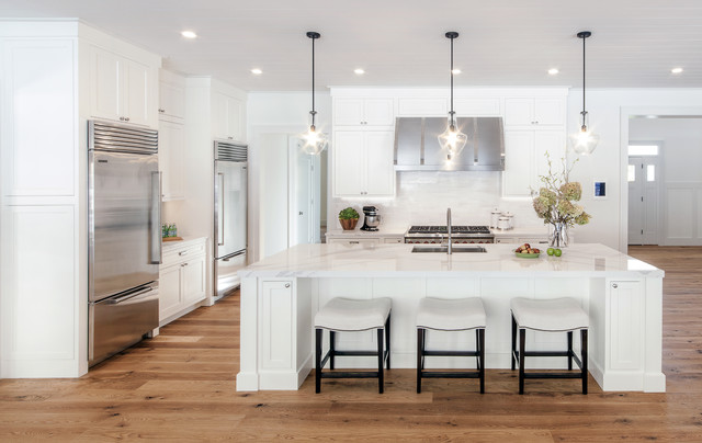 Kathleen's Medallion Inset, Santa Cruz, White Kitchen ...