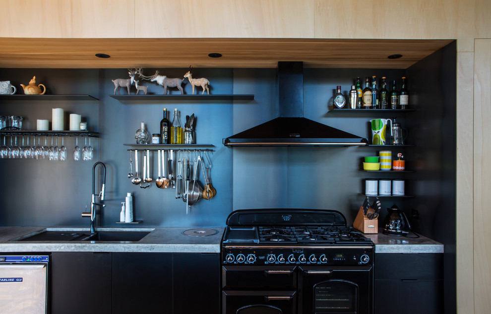 Trendy kitchen photo in Auckland