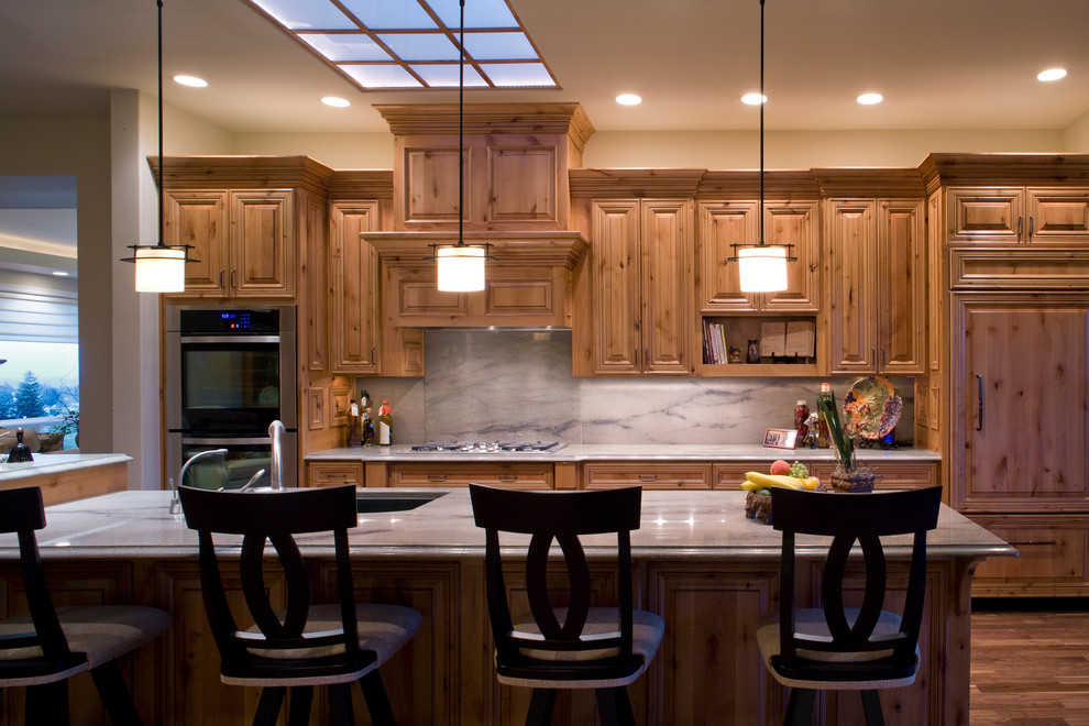 Traditional kitchen in Portland.