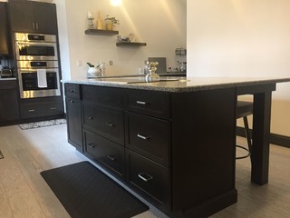 Black Bathroom Storage Cabinets - Kemper Cabinetry