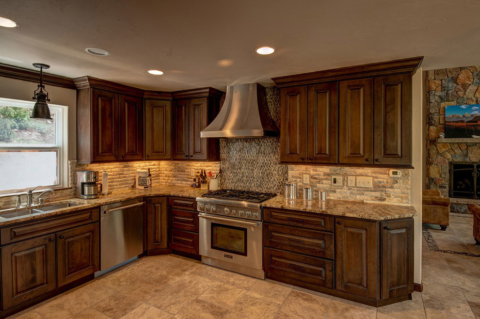 Kenosha Trout Club Lake Cabin Rustic Kitchen Denver by EverLog