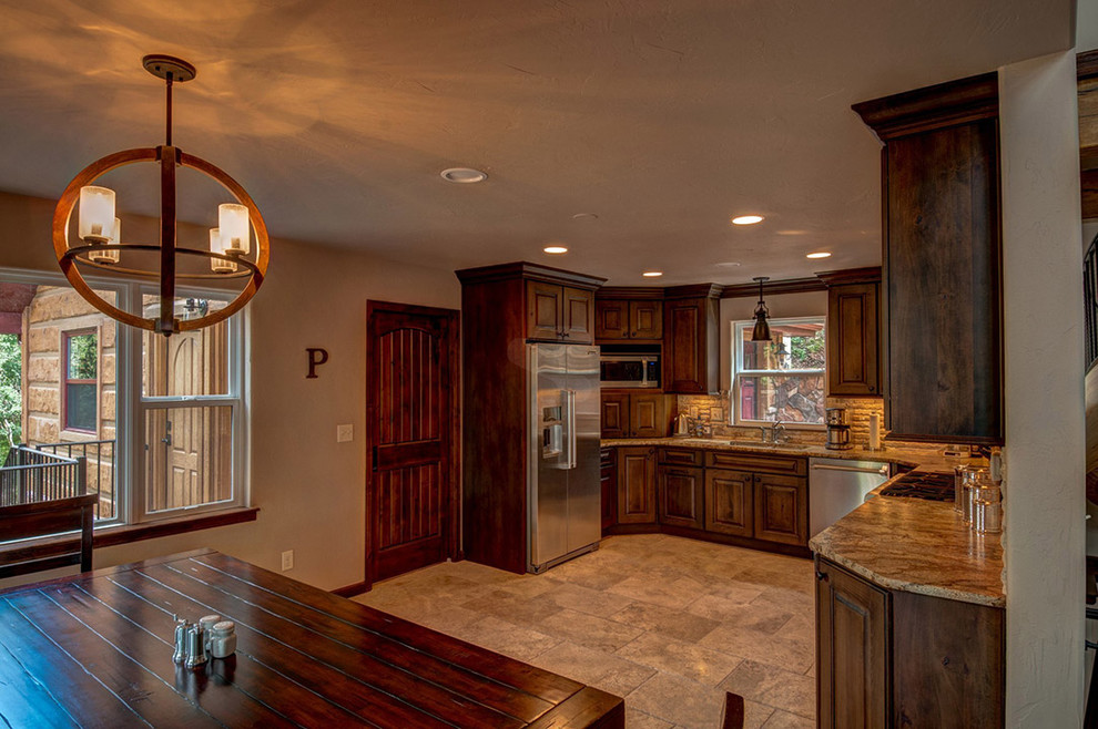 Kenosha Trout Club Lake Cabin Rustic Kitchen Denver by EverLog