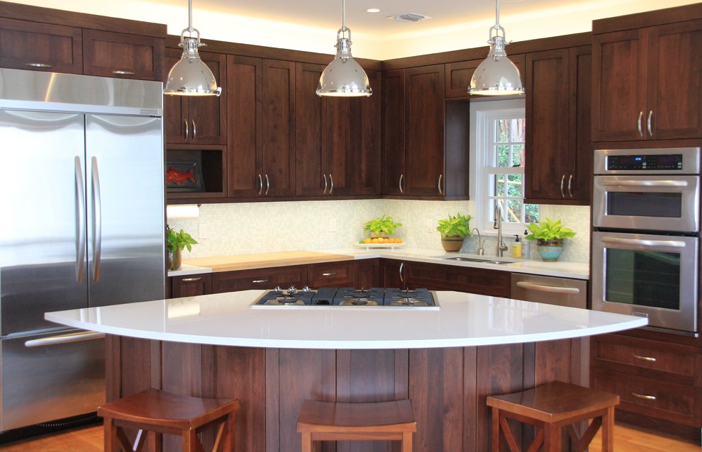 Inspiration for a tropical kitchen remodel in Miami
