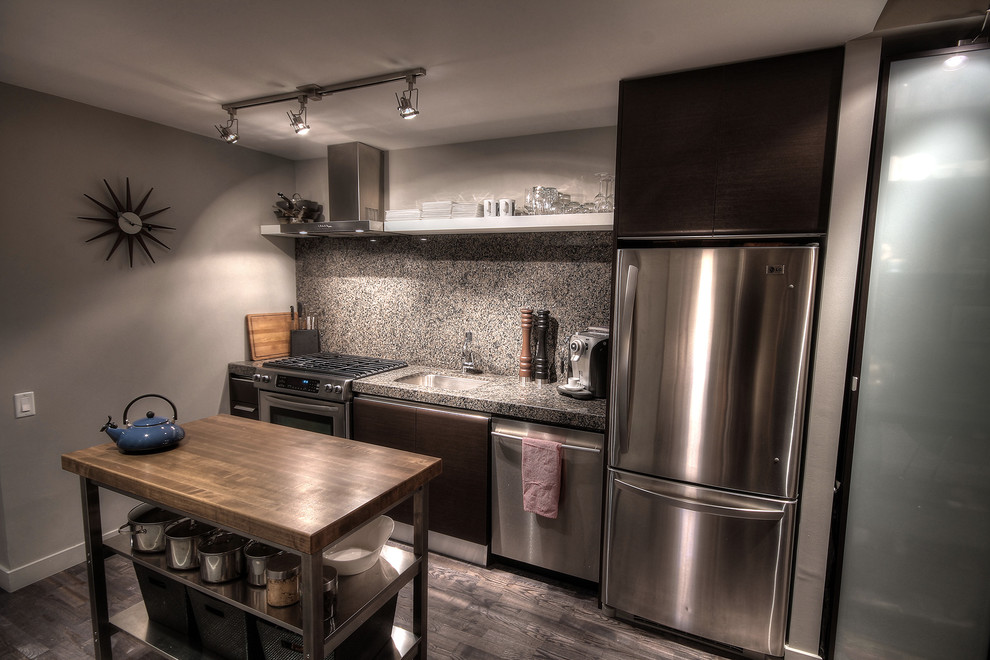Kitchen - contemporary kitchen idea in Toronto