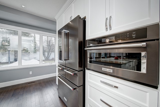 Kitchen Aid Black Stainless Steel Appliances Arts Crafts Kitchen Calgary By Method Residential Design Houzz