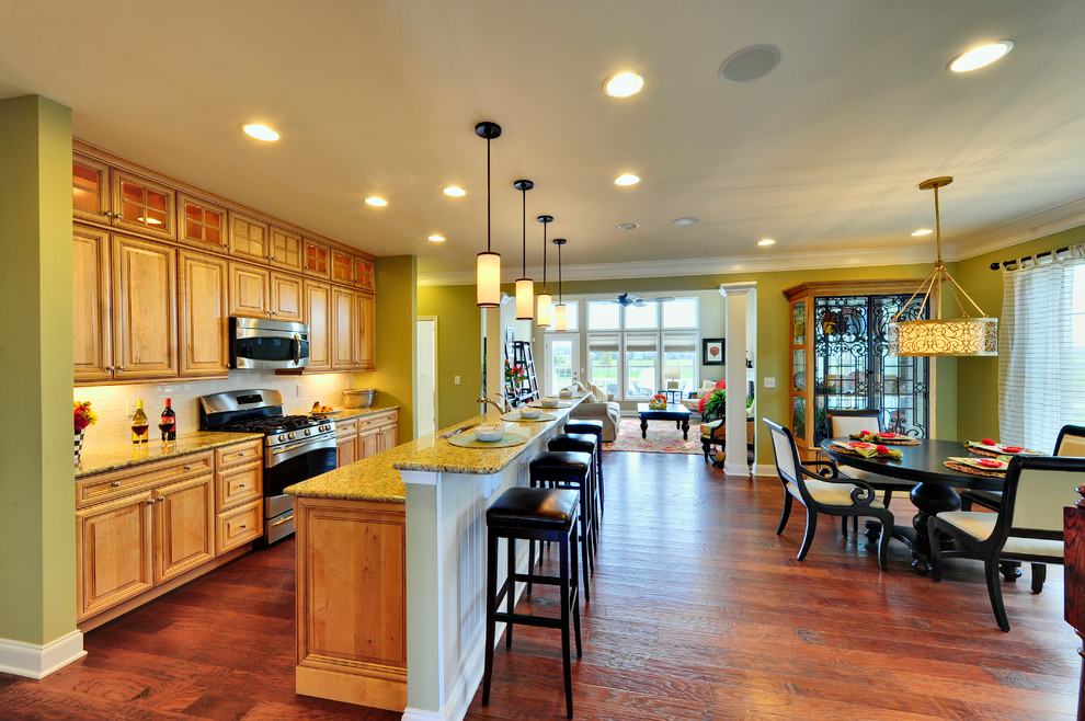 Kitchen & Dining Area - Contemporary - Kitchen ...