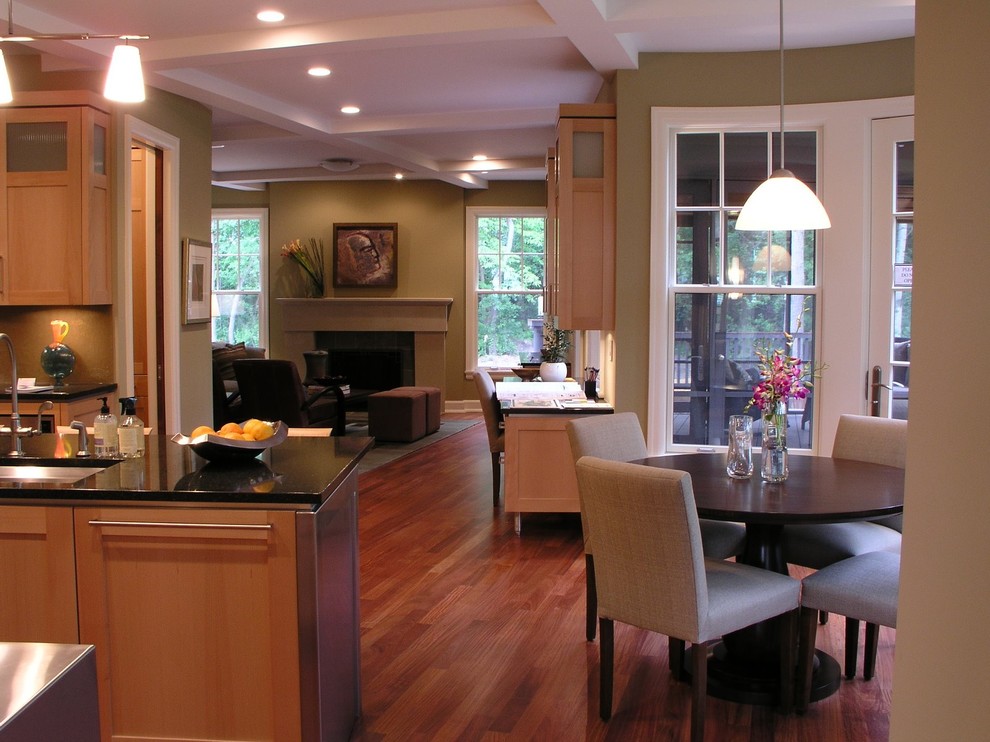 Kitchen and Family Room - Contemporary - Kitchen - Minneapolis - by