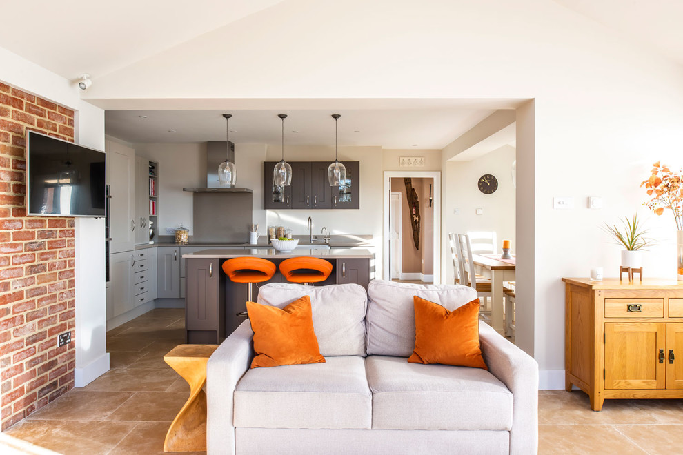 Kitchen Garden Room Extension Contemporary Kitchen Buckinghamshire By Hawk Kitchens And Bathrooms